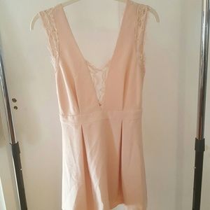 Pink Empire waist dress